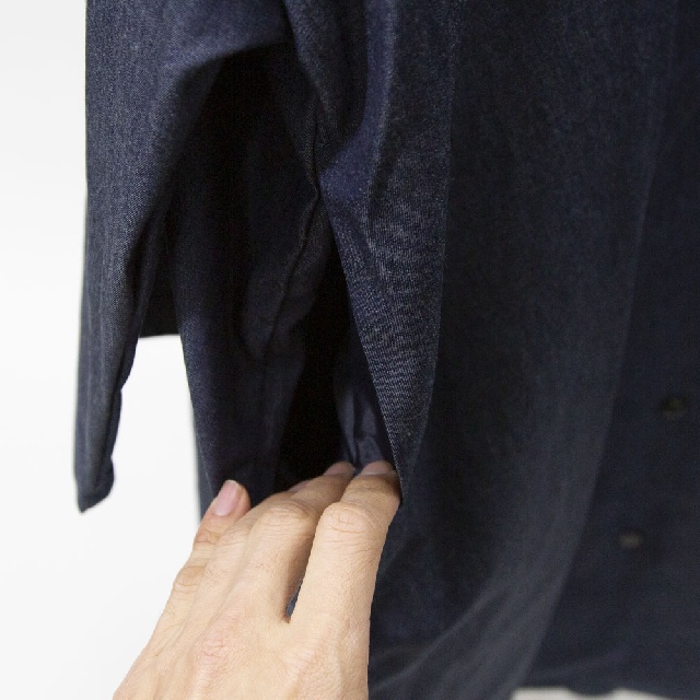 mizuiro ind　ミズイロインド　デニムワイドシャツワンピース　1-250083-7