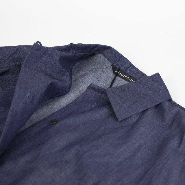 mizuiro ind　ミズイロインド　デニムワイドシャツワンピース　1-250083-9