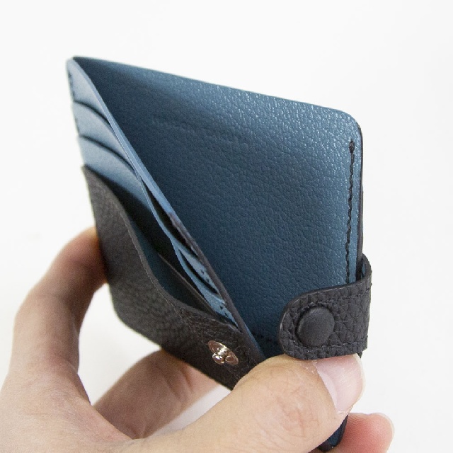 MAISON TAKUYA　メゾンタクヤ　Flat Bill Card Case(S)　German Shrunken Calf×Goat　フラットビル カードケースS　ジャーマンシュランケンカーフ×ゴート FBC(S)-10