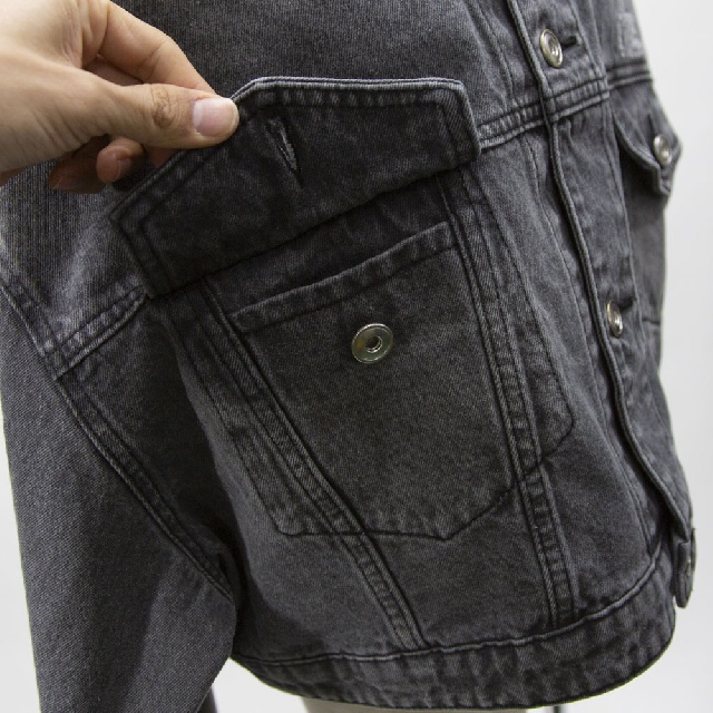 M53　エムゴーサン　ノーカラーデニムジャケット　MJ-064-7