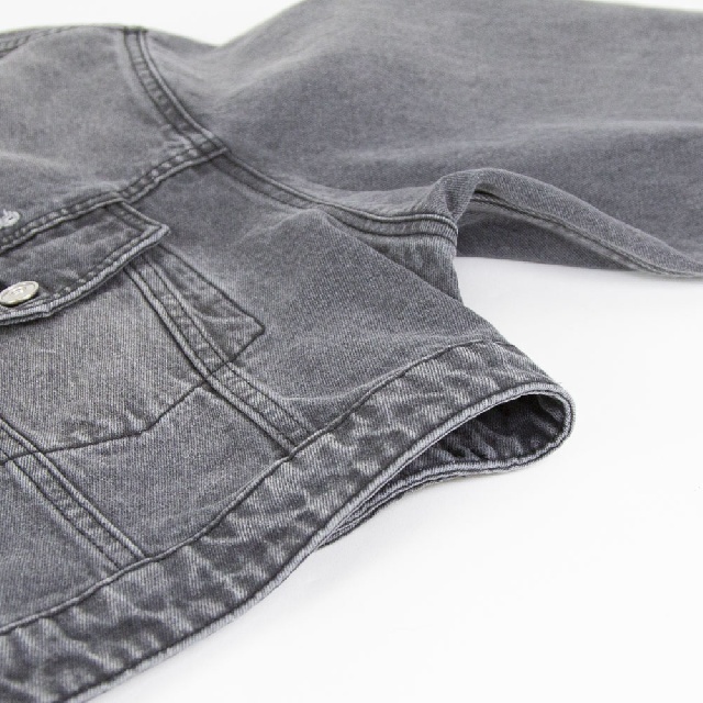 M53　エムゴーサン　ノーカラーデニムジャケット　MJ-064-11