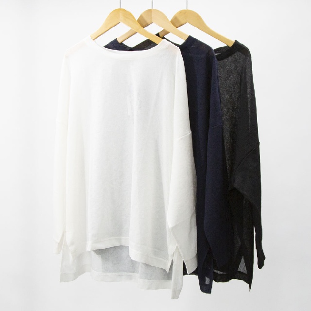 mizuiro ind　ミズイロインド　ワッシャーボイルワイドプルオーバー　1-210070-0