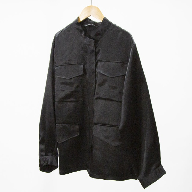 mizuiro ind　ミズイロインド　サテンワークシャツ　1-230130-1