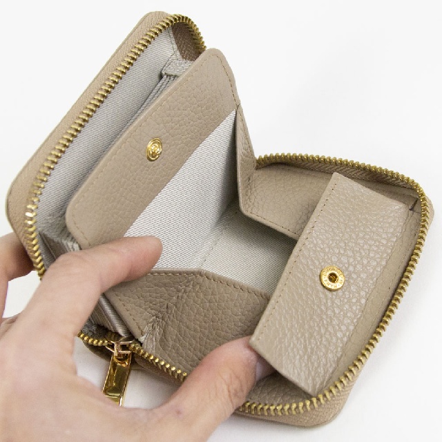 MUZICA　ムジカ　イタリアンレザー　ラウンド折財布　M1105-9