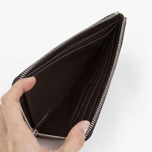 ESPECIAL　エスペシャル　クロコ　L字長財布　GCR-8505-7