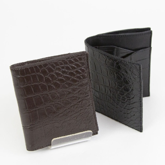 ESPECIAL　エスペシャル　クロコ　折財布　GCR-8503-0