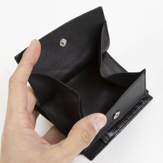 ESPECIAL　エスペシャル　クロコ　折財布　GCR-8503-9