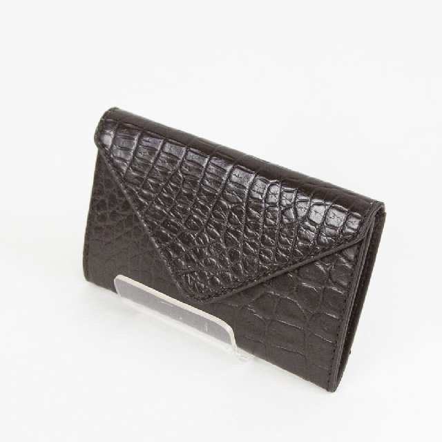 ESPECIAL　エスペシャル　クロコ　名刺入れ　GCR-8502-2