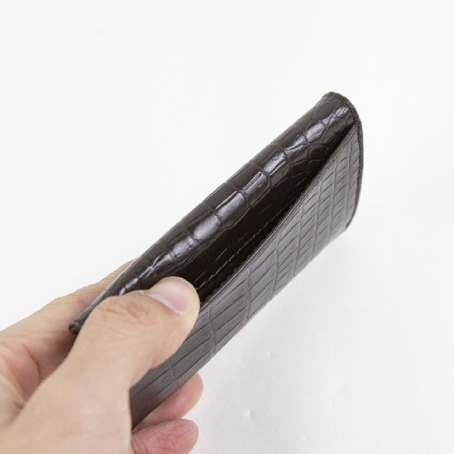ESPECIAL　エスペシャル　クロコ　名刺入れ　GCR-8502-7