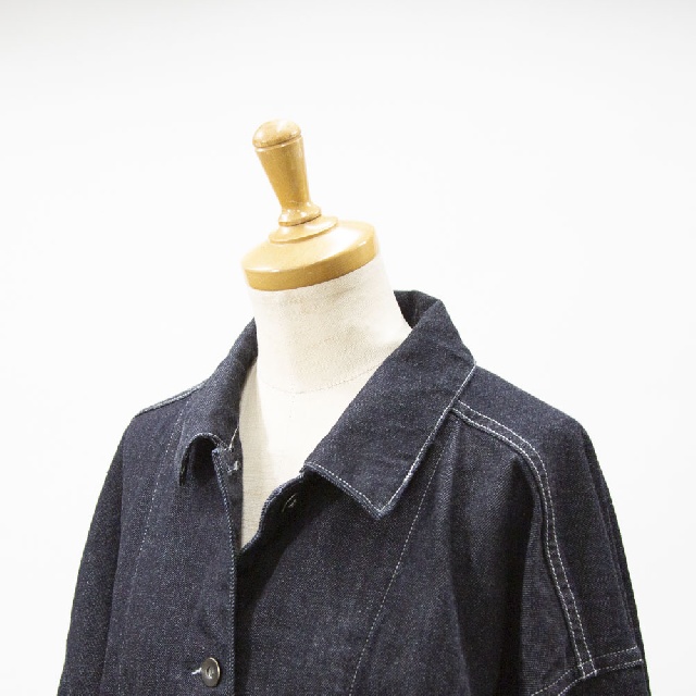 mizuiro ind　ミズイロインド　ワイドデニムカバーオール　1-270039OW-5