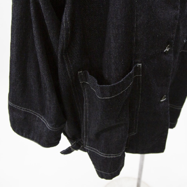 mizuiro ind　ミズイロインド　ワイドデニムカバーオール　1-270039OW-7