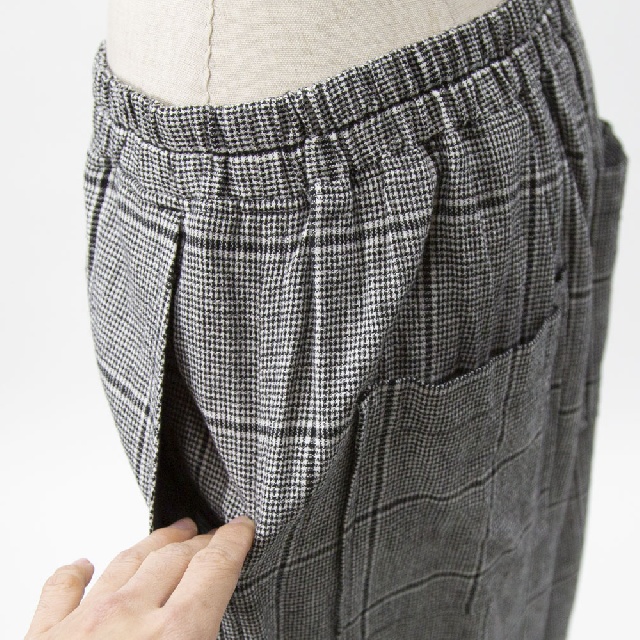 Y's for living　ワイズフォーリビング　C/Lチェック　ペンギンパンツ　M32-R20-29-6