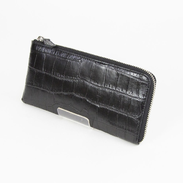 ESPECIAL　エスペシャル　クロコ　L字長財布　GCR-8505-1