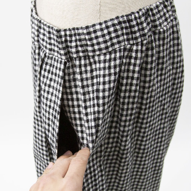 Y's for living　ワイズフォーリビング　C/Lチェック　タックパンツ　M32-R19-28-6