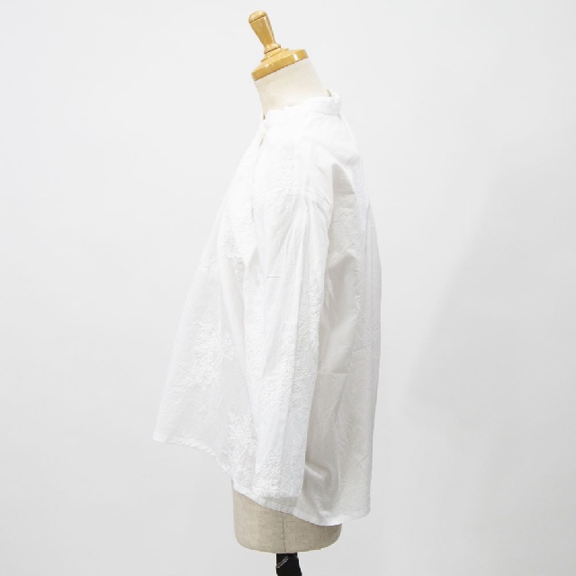 mizuiro ind　ミズイロインド　レースシノワズリシャツ　1-230168-2
