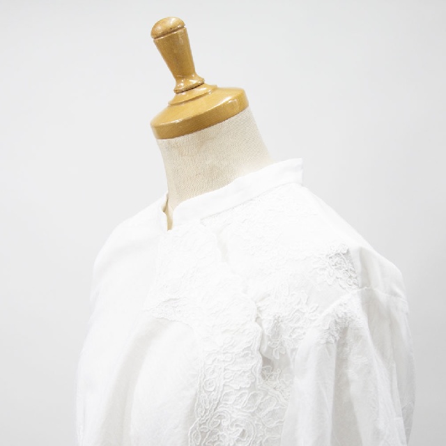 mizuiro ind　ミズイロインド　レースシノワズリシャツ　1-230168-5