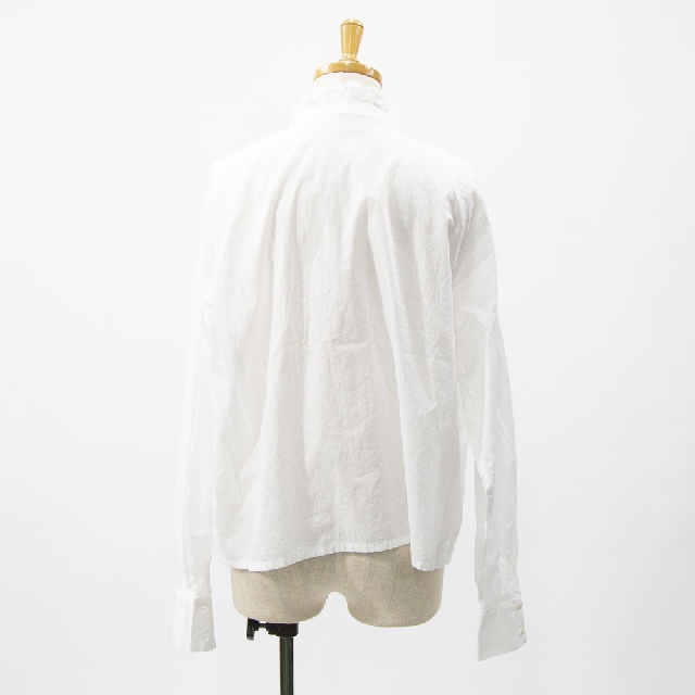 MidiUmi　ミディウミ　ピンタックレースシャツ　1-730078-3