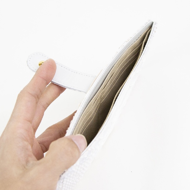 VIA DOAN　ヴィアドアン　Bran python　ブランパイソン　薄マチ長財布　464-6