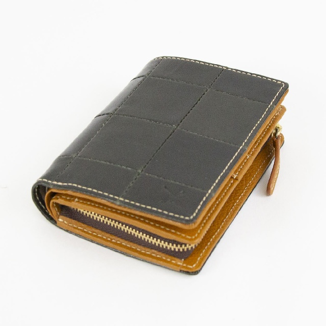 【Recommend item】 AinSoph　アインソフ　ハードワックスマイルド　パッチワーク　折財布 　DA1297F-HWM-6