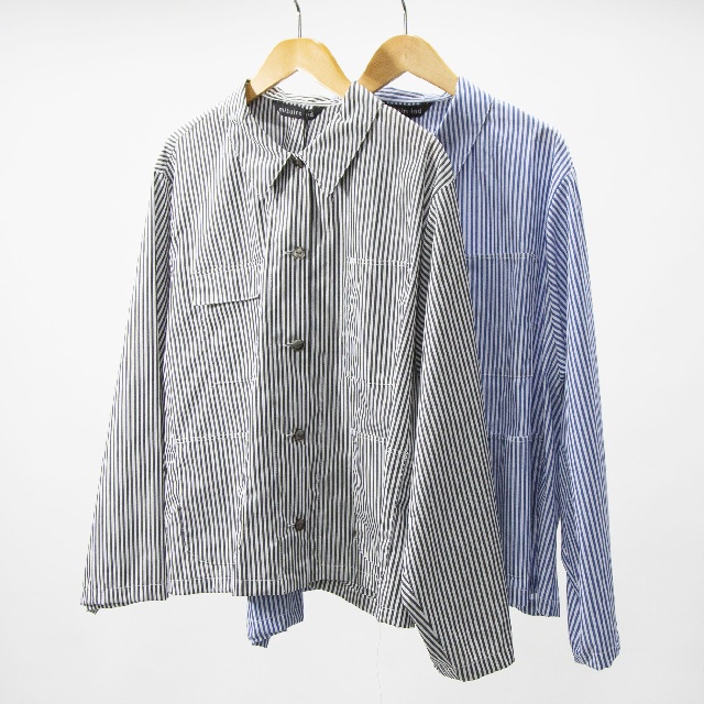 mizuiro ind　ミズイロインド　ストライプカバーオール　1-230151-0