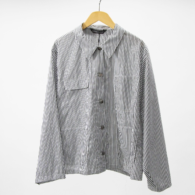 mizuiro ind　ミズイロインド　ストライプカバーオール　1-230151-1