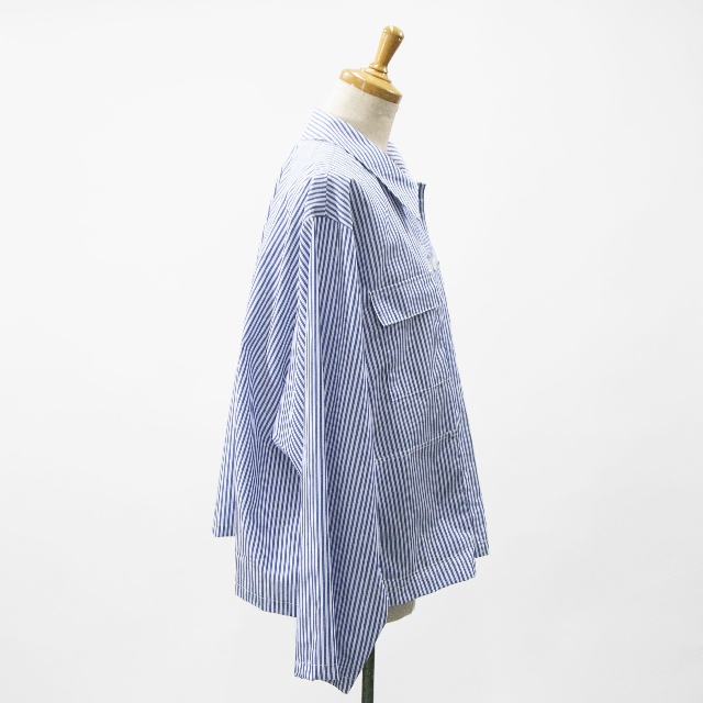 mizuiro ind　ミズイロインド　ストライプカバーオール　1-230151-5