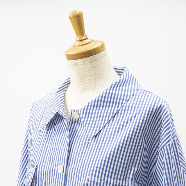 mizuiro ind　ミズイロインド　ストライプカバーオール　1-230151-6