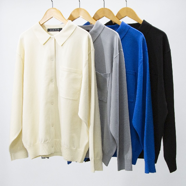 mizuiro ind　ミズイロインド　シャツカーディガン　1-220066-0