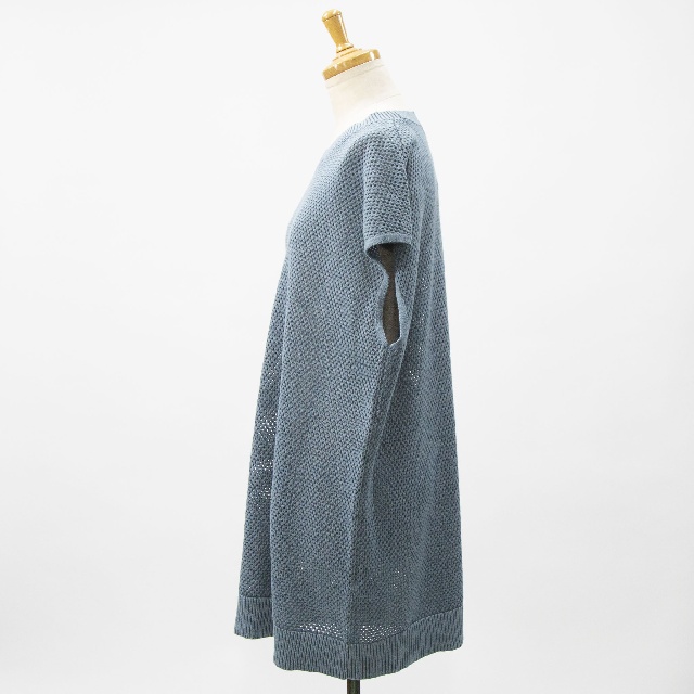 mizuiro ind　ミズイロインド　ストーンウォッシュメッシュロングベスト　1-220067-3