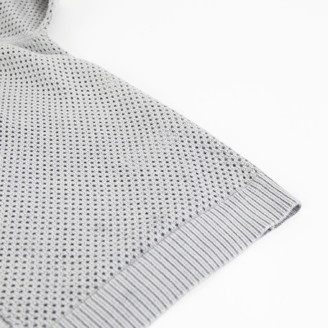 mizuiro ind　ミズイロインド　ストーンウォッシュメッシュクルーネックカーディガン　1-220068-9