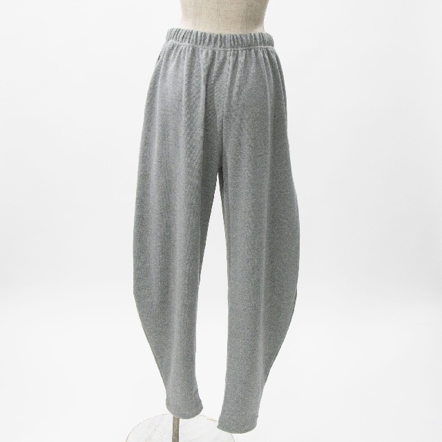 MIDIUMISOLID　ミディウミソリッド　リブイージーコクーンパンツ　1-162210-3