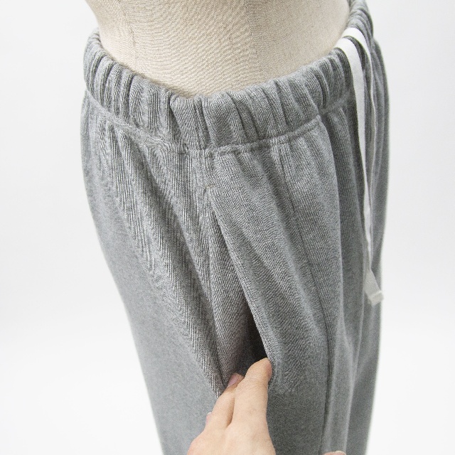 MIDIUMISOLID　ミディウミソリッド　リブイージーコクーンパンツ　1-162210-7