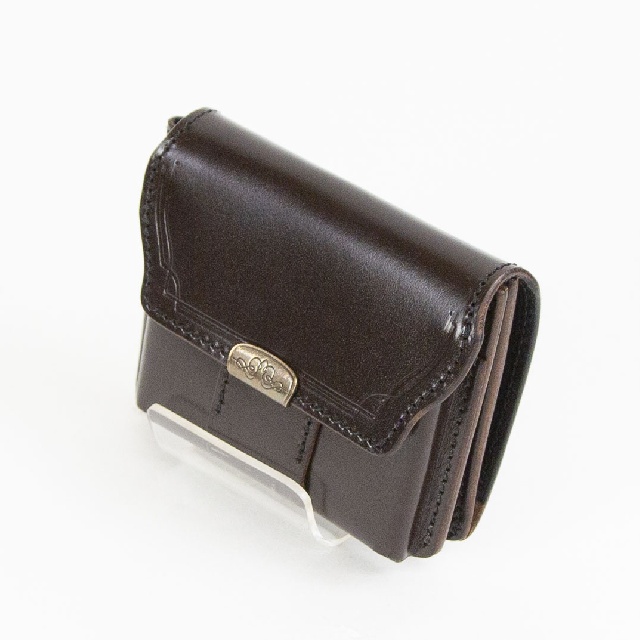 池之端銀革店　Dual　デュアル　サドルプルアップ　ギャルソンコンパクト財布　DCR-1050-2