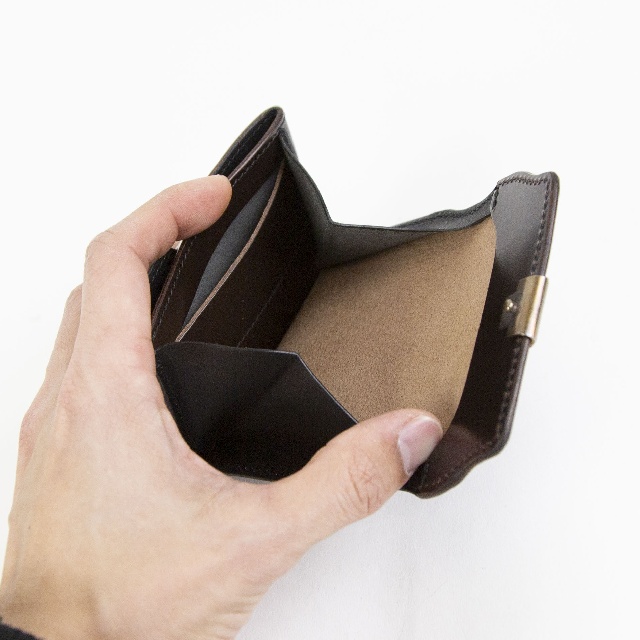池之端銀革店　Dual　デュアル　サドルプルアップ　ギャルソンコンパクト財布　DCR-1050-7