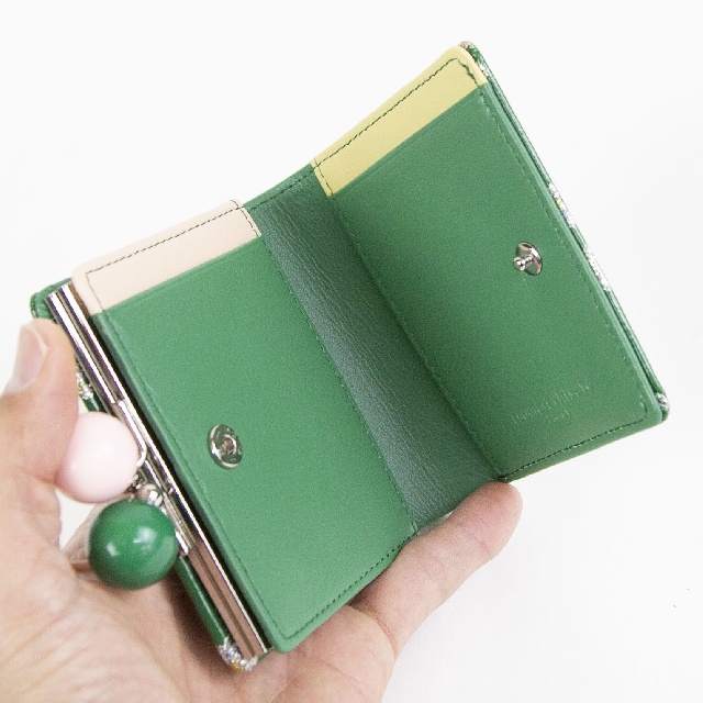 TSUMORI CHISATO　ツモリチサト　グリッターフラワー　がま口　ミニ財布　057856-6