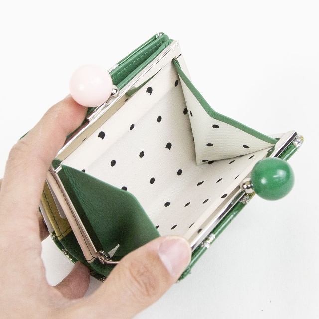 TSUMORI CHISATO　ツモリチサト　グリッターフラワー　がま口　ミニ財布　057856-5