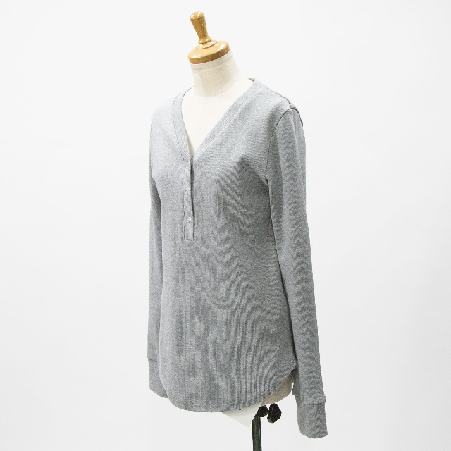 MIDIUMISOLID　ミディウミソリッド　リブヘンリーネックプルオーバー　1-112219-0