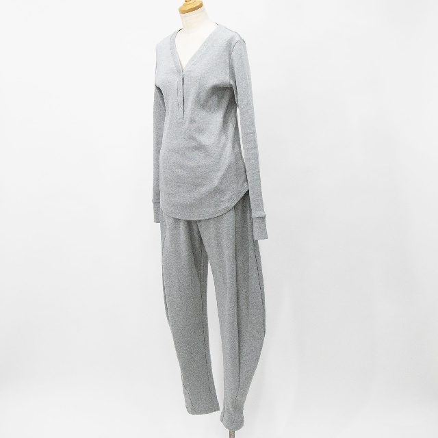 MIDIUMISOLID　ミディウミソリッド　リブヘンリーネックプルオーバー　1-112219-9